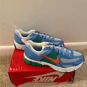 Nike Kids' Blue Mesh Vomero with Orange Swoosh